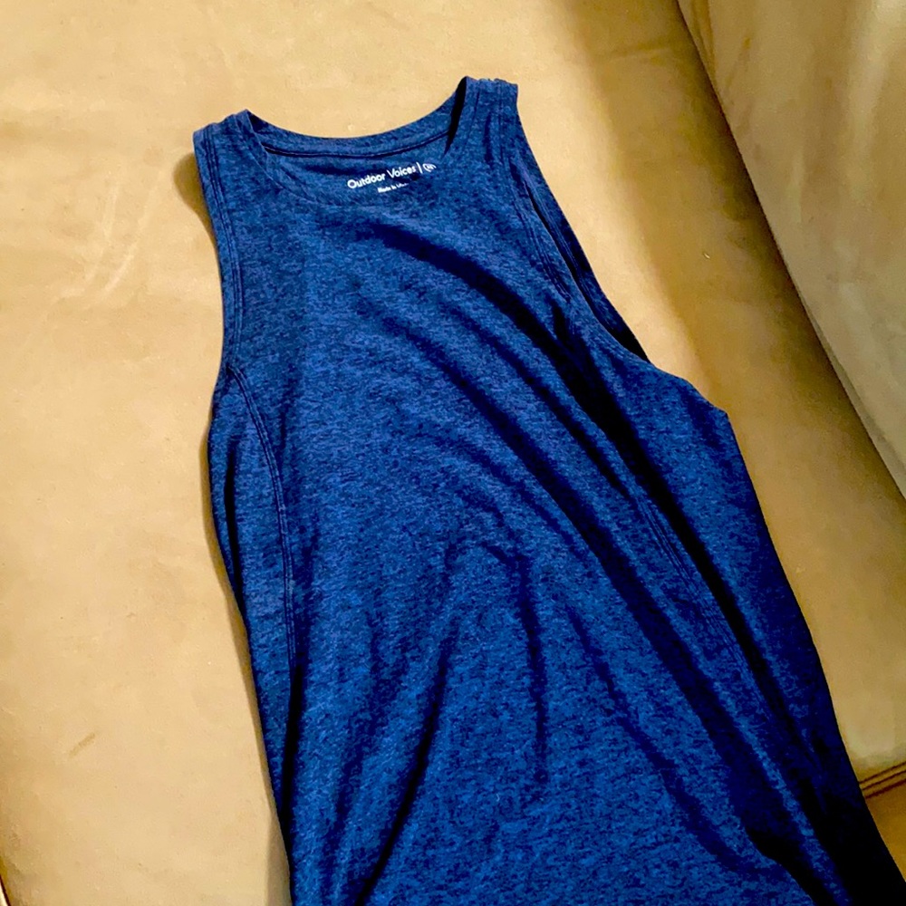 Size XS outdoor voices high neck tank! Never worn!